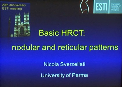 Nodular and Reticular Pattern - Nicola Sverzellati