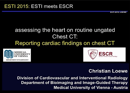 Reporting cardiac findings on chest CT