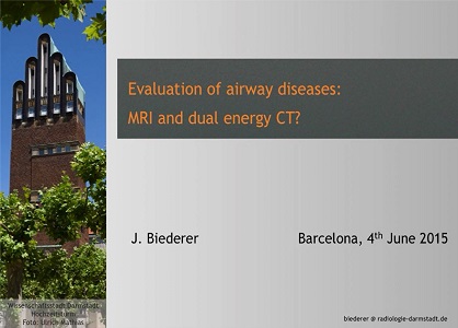 Evaluation of airway diseases: MRI and dual energy CT?
